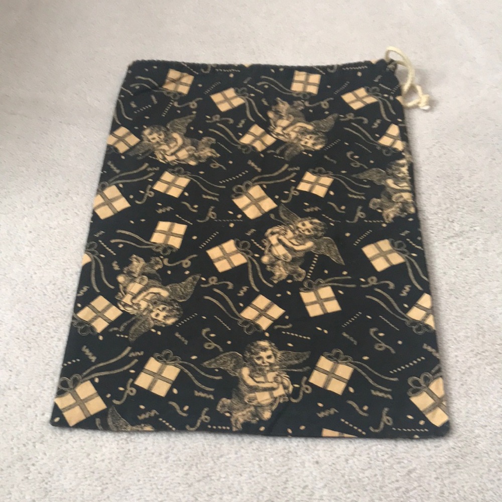 Vintage Angel Print Drawstring Shoe/Gift Bag